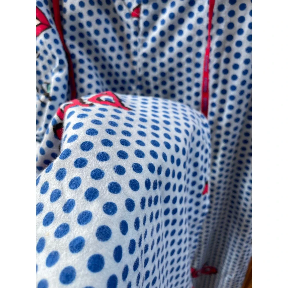 Mudd Pajama Set Girls XL Blue Polka Dot NWT Y2K Graphic 2pc Sleepwear